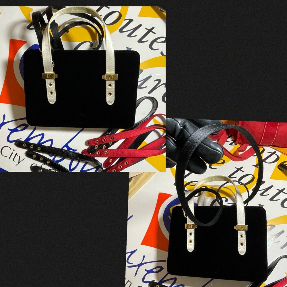 Rare Fendi Borsa 2 Manici Piccola
Velluto Liscio w/5 Interchangeable Str… - Picture 10 of 16